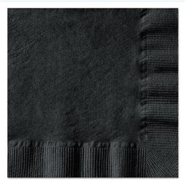 Hfm HFM 20212 10 x 10 in. Embossed Beverage Napkins; Black - 1-Ply 20212